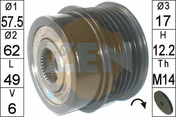 Alternator Freewheel Clutch (ZN6013)