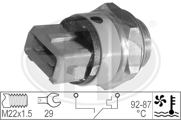 Temperature Switch, radiator fan (330194)