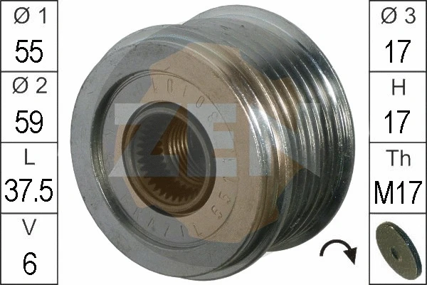 Alternator Freewheel Clutch (ZN5511)