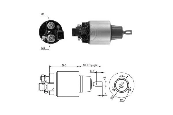 Solenoid Switch, starter (ZM5972)