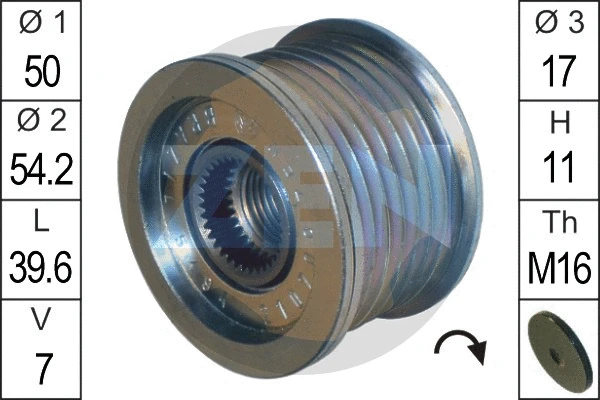 Alternator Freewheel Clutch (ZN5494)