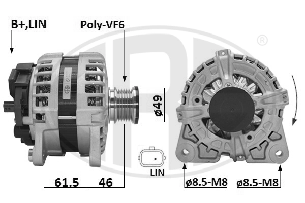 Alternator (209648A)