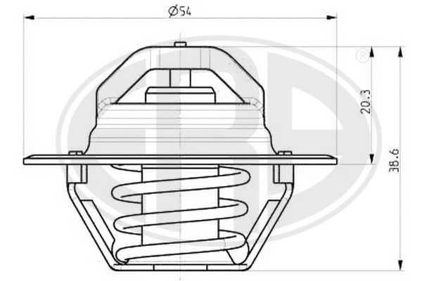 Thermostat, coolant (350103)