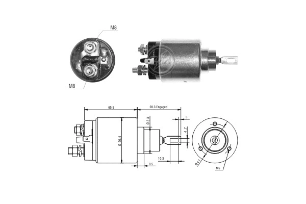 Solenoid Switch, starter (ZM777)