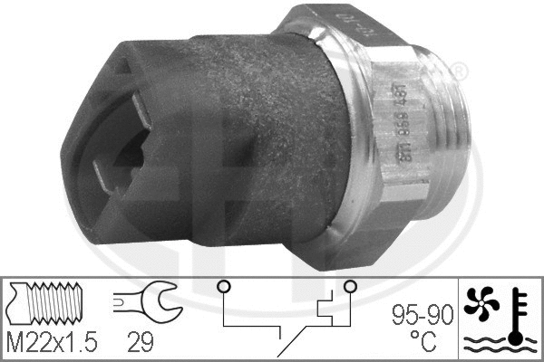 Temperature Switch, radiator fan (330297)