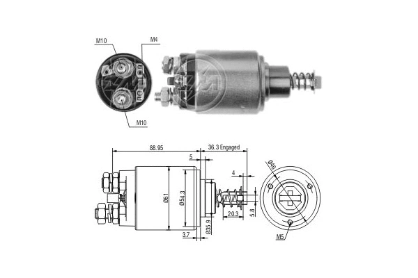 Solenoid Switch, starter (ZM538)