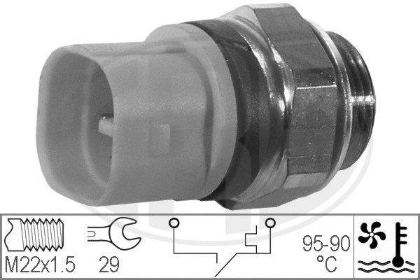Temperature Switch, radiator fan (330282)