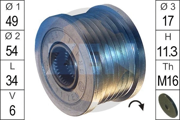 Alternator Freewheel Clutch (ZN5564)