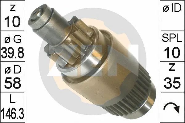 Freewheel Gear, starter (ZN1831)
