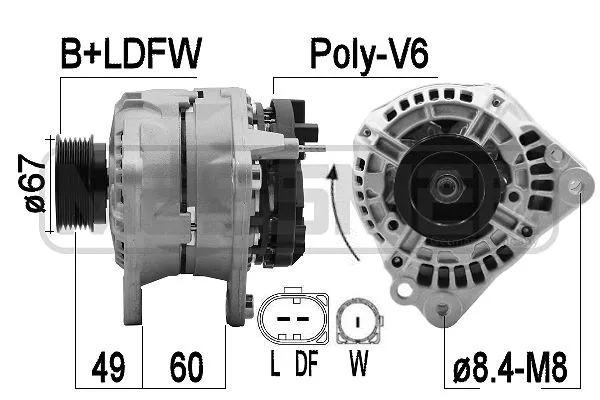 Alternator (209554A)