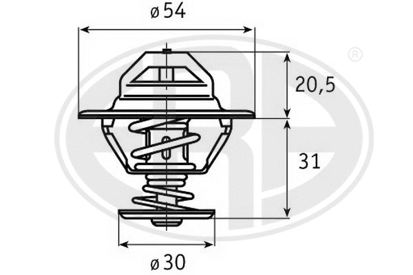 Thermostat, coolant (350224)