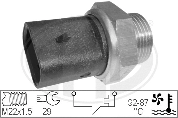 Temperature Switch, radiator fan (330273)