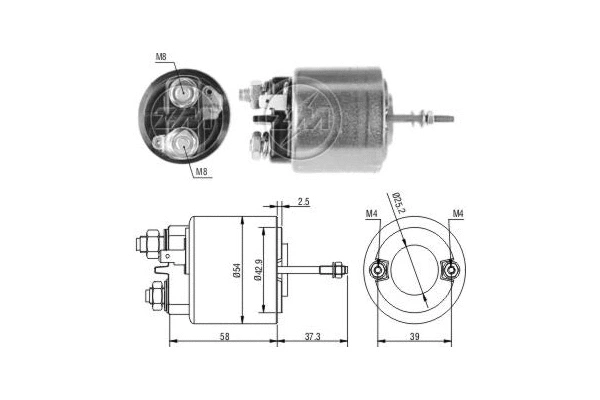 Solenoid Switch, starter (ZM595)