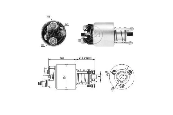 Solenoid Switch, starter (ZM2397)