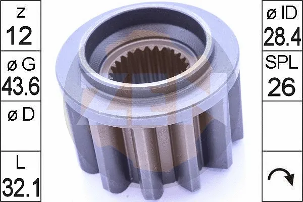 Pinion, starter (ZN12967)