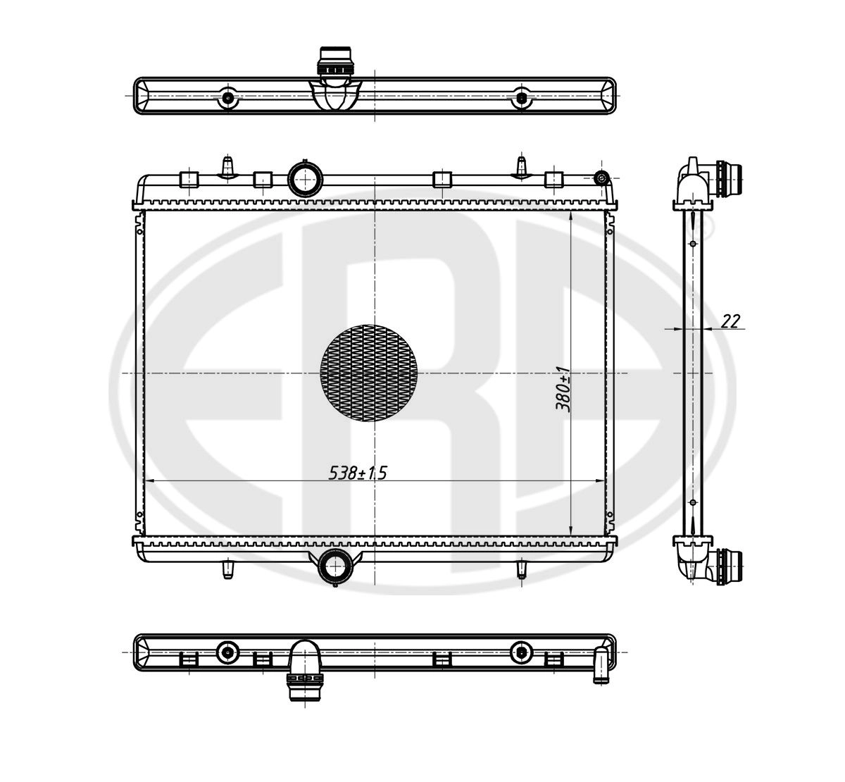 Radiator, engine cooling (673189)