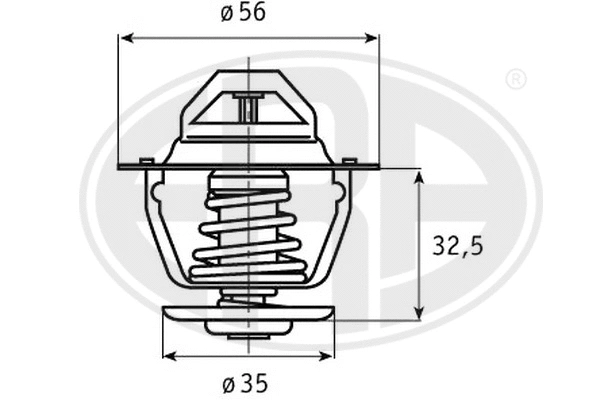Thermostat, coolant (350201)