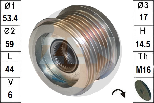 Alternator Freewheel Clutch (ZN5801)
