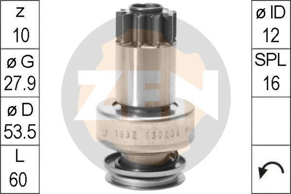 Freewheel Gear, starter (ZN1632)