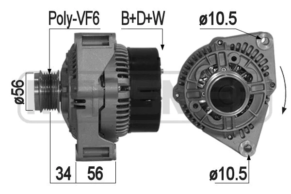Alternator (209040A)