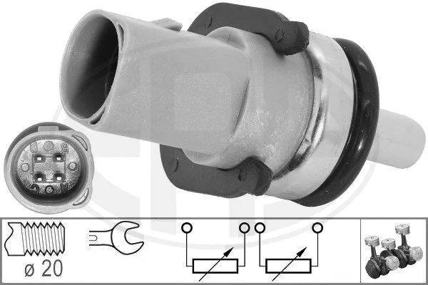 Sensor, coolant temperature (330141)