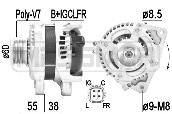 Alternator (209412A)