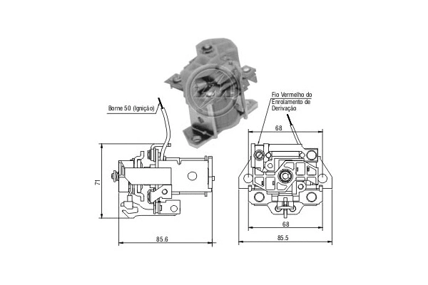Solenoid Switch, starter (ZM901)