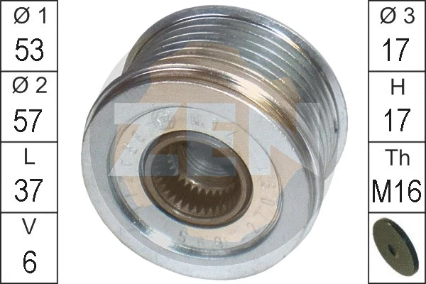 Alternator Freewheel Clutch (ZN5569)