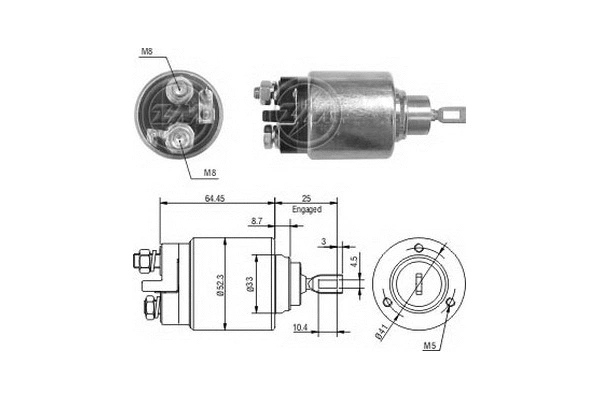Solenoid Switch, starter (ZM372)