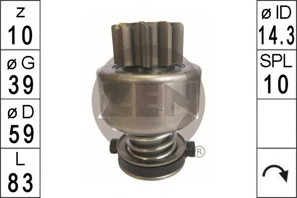 Freewheel Gear, starter (ZN1743)