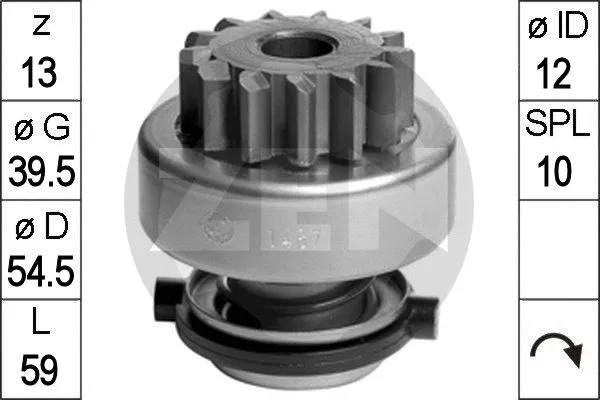 Freewheel Gear, starter (ZN1487)