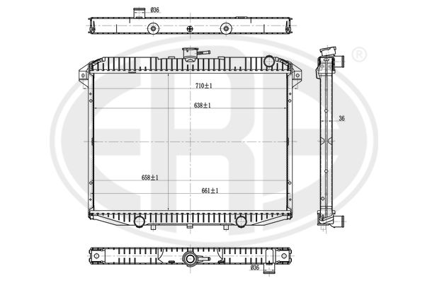 Radiator, engine cooling (673484)