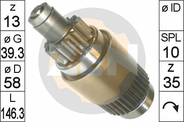 Freewheel Gear, starter (ZN1829)