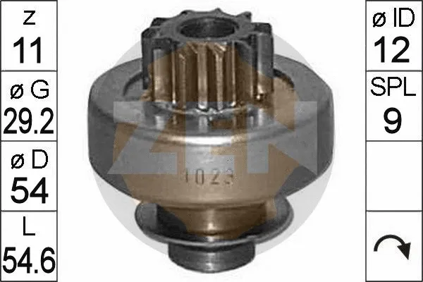 Freewheel Gear, starter (ZN1023)