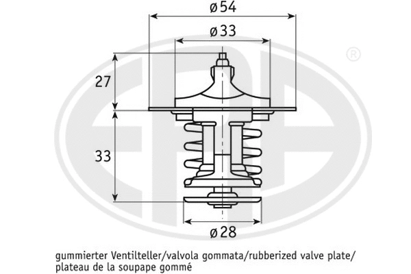 Thermostat, coolant (350221)