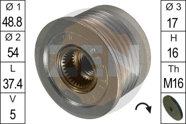 Alternator Freewheel Clutch (ZN5432)