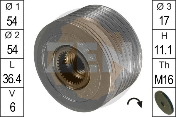 Alternator Freewheel Clutch (ZN5396)