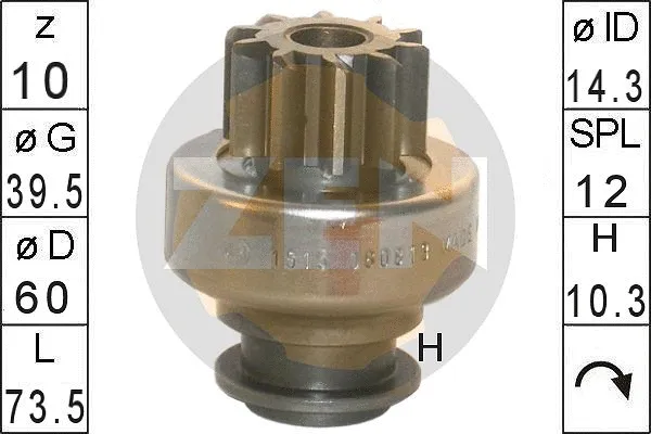 Freewheel Gear, starter (ZN1515)