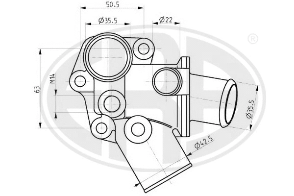 Thermostat, coolant (350360)