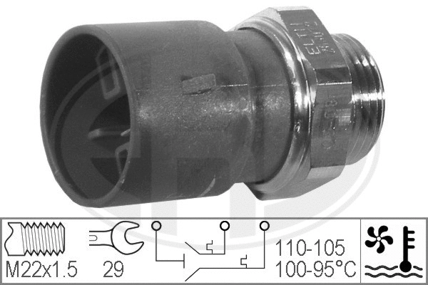 Temperature Switch, radiator fan (330302)