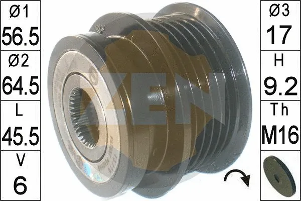 Alternator Freewheel Clutch (ZN6003)