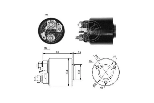 Solenoid Switch, starter (227383)
