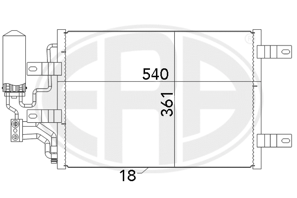 Condenser, air conditioning (667077)