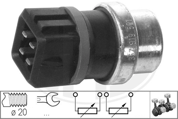 Sensor, coolant temperature (330128)