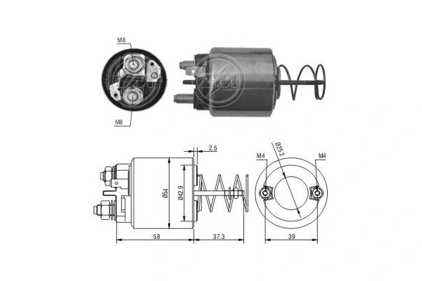 Solenoid Switch, starter (ZM1597)