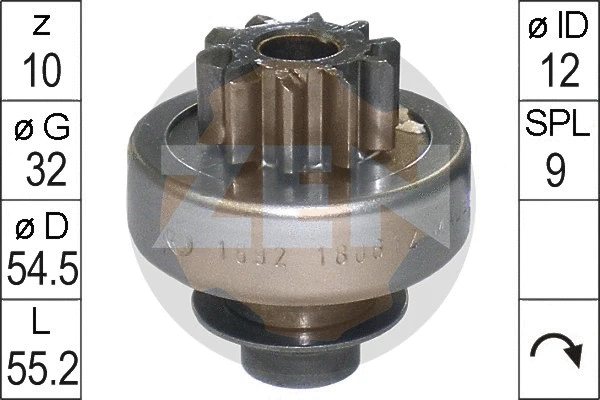 Freewheel Gear, starter (ZN1692)