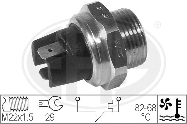 Temperature Switch, radiator fan (330266)