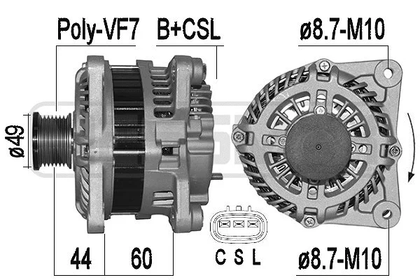 Alternator (209515A)