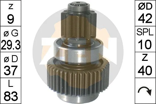 Freewheel Gear, starter (ZN1863)