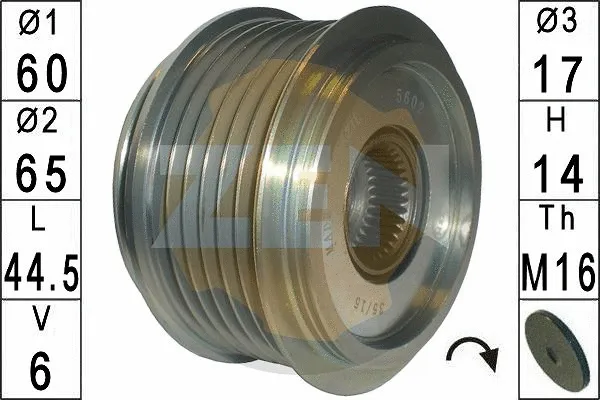 Alternator Freewheel Clutch (ZN5602)